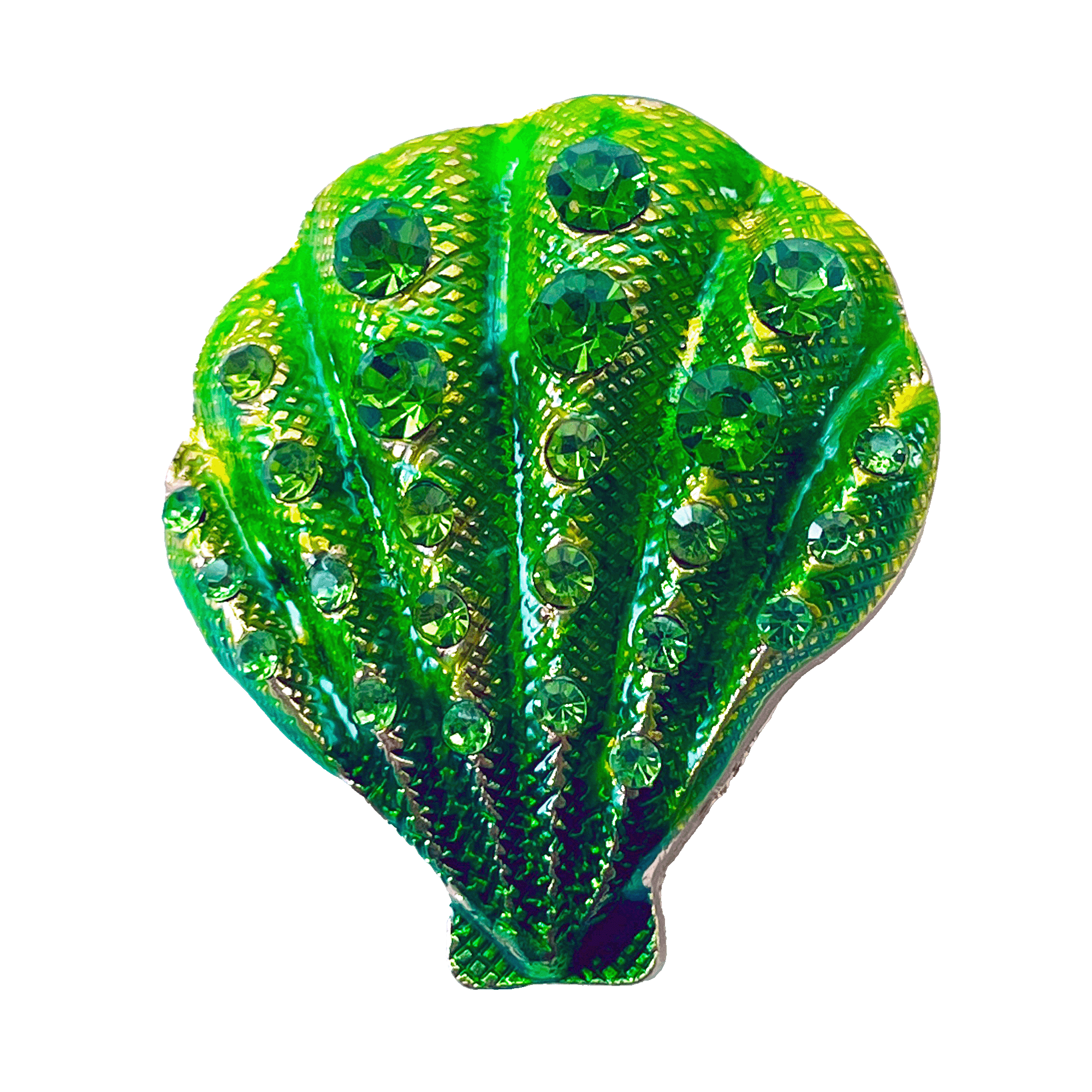 divalya-BR07-green-seashell-crystal-brooch-2000x2000 Green seashell brooch with textured enamel and sparkling green crystals – Divalya jewelry