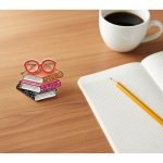 Books & Glasses Crystal Brooch - Image 2
