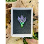 Lavender Bouquet Purple Crystal Brooch - Image 2