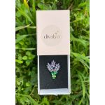 Lavender Bouquet Purple Crystal Brooch - Image 3