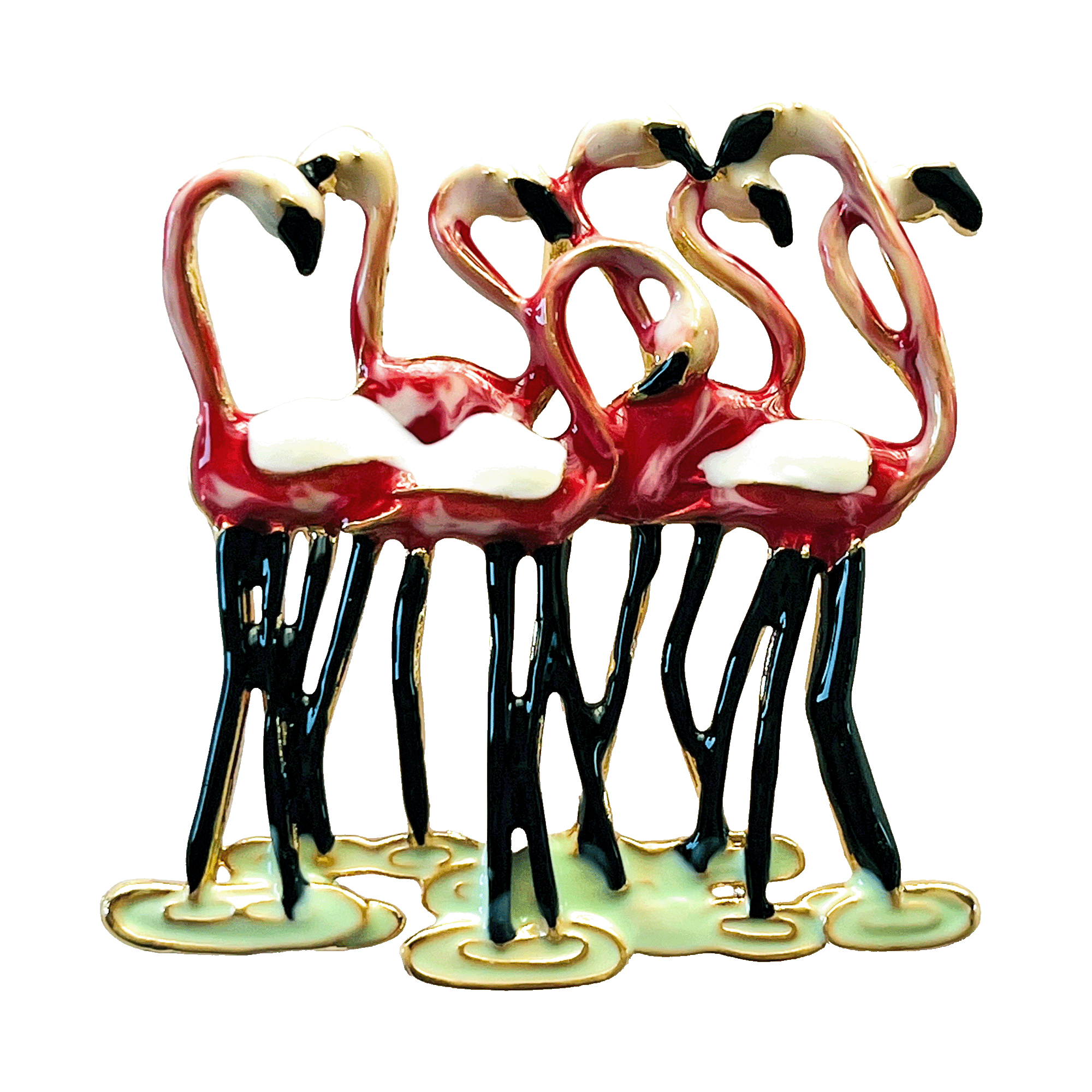 divalya-BR50-flamingo-flock-pink-bird-brooch-2000x2000 Pink flamingo flock brooch with long black legs – Divalya jewelry