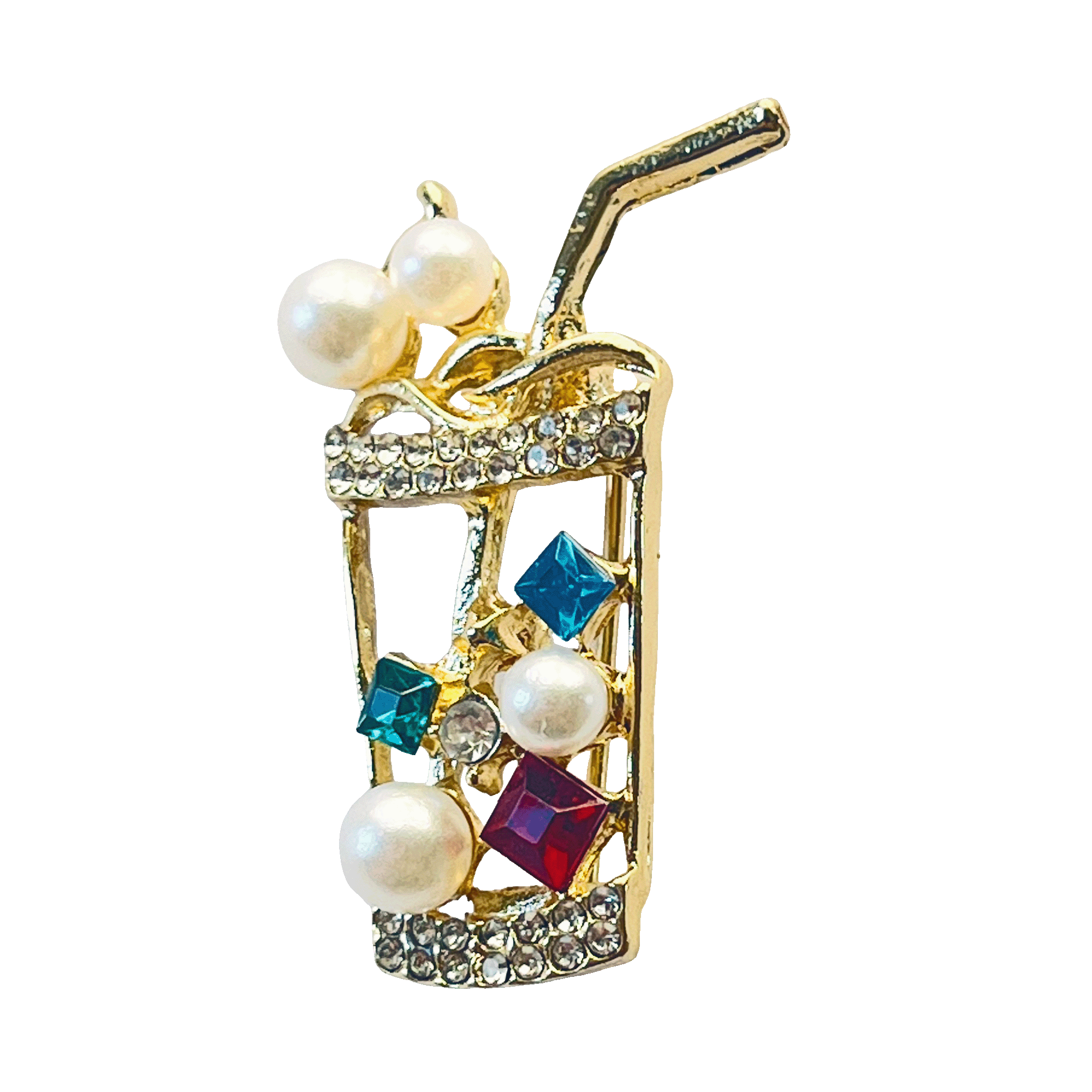 divalya-BR57-colorful-cocktail-glass-brooch-2000x2000 Gold cocktail glass brooch with colorful gems, pearls and straw – Divalya jewelry
