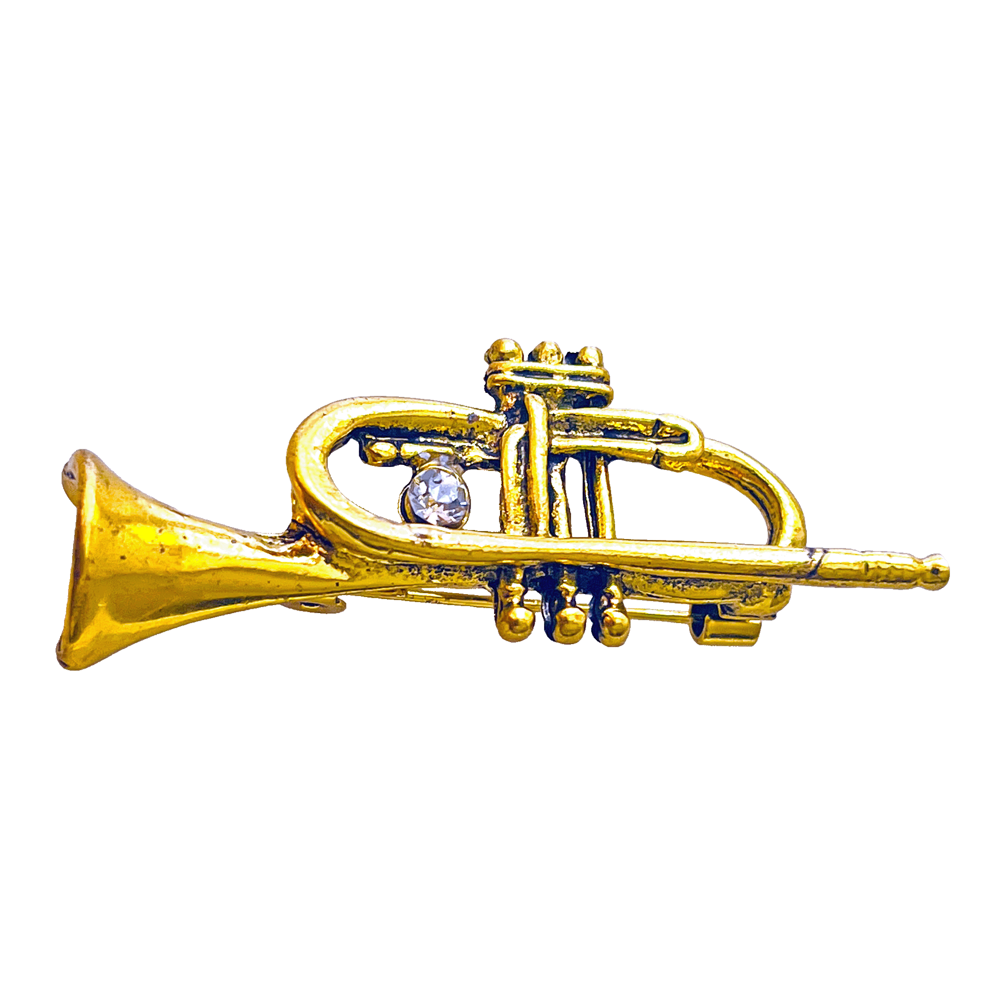 divalya-BR62-gold-trumpet-brooch-zircon-2000x2000 Gold trumpet brooch with clear zircon stone – Divalya jewelry